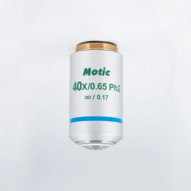 Motic Plan Achromatic Phase Contrast Microscope Objective UC Ph 40X/0.65/S with 0.6mm Working Distance, Ph2-cover