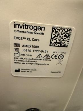Invitrogen EVOS XL Core Inverted Fluorescence Cell Imaging System-cover