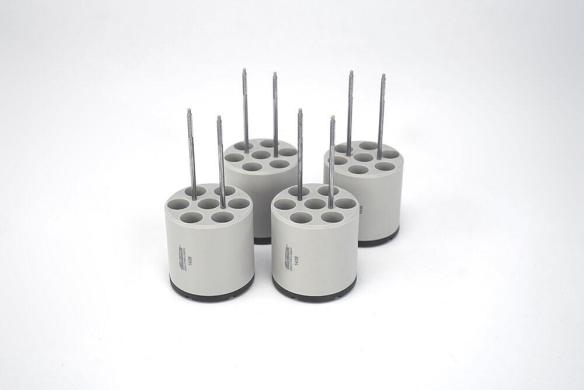 Set of 4 Hettich 1438 Tube Adapters for 5 mL Tubes, 12 × 75 mm, Bucket 1425, Rotor 1494-cover