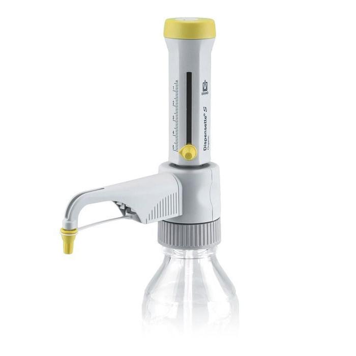 BrandTech Scientific Dispensette S Organic Analog Bottletop Dispenser, 0.5 to 5mL