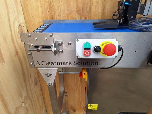 Clearmark ICE Viper plus Thermal Inkjet Coder with Stainless Steel Conveyor-cover