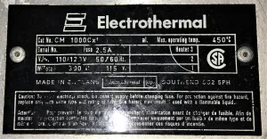 Electrothermal CM1000/CX1 1000mL Heating Mantle with Built-in Temperature Controller, 6 of 6