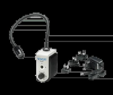 Schott EasyLED Spotlight PLUS 600.101 LED Microscope Illuminator System with Adjustable Gooseneck Arm-cover