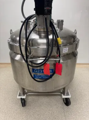 Thermo Electron Stainless Steel Jacketed Reactor Vessel with Industrial Agitation Motor
