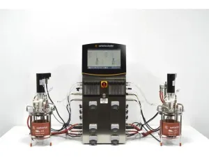 Sartorius Stedim Biostat B Twin Bioreactor System with 2L Autoclavable Single-Wall Glass Vessels, 2 of 27