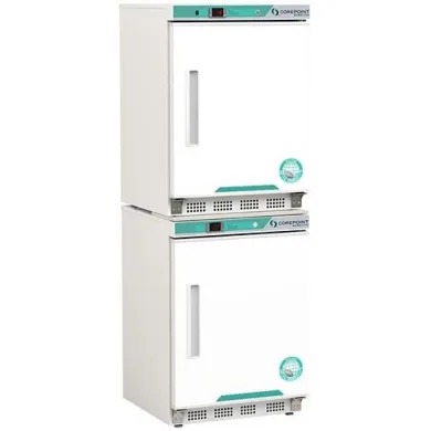 Corepoint Scientific PRF092WWW-0 Solid Door Laboratory Combo 1C to 10C Refrigerator/-15C to -25C Freezer