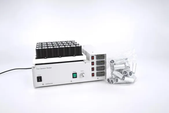 LabSource Four Season Heated Shaker with 4 × 8-Position Tube Holder, 27.5/22/20 mm Diameter