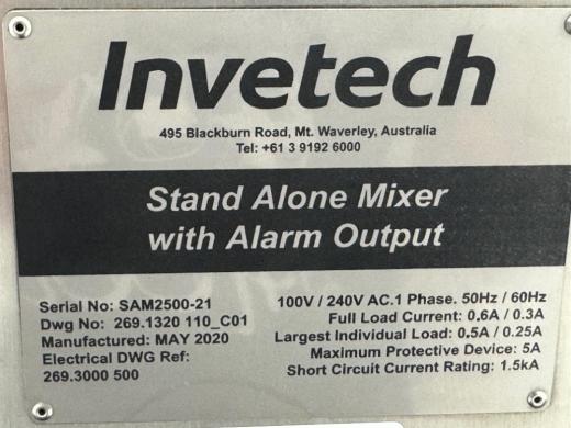 Invetech SAM2500-21 Standalone Laboratory Mixer with Digital Torque Meter-cover