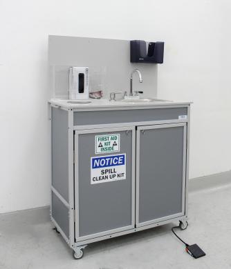 Monsam HWS-009S Portable Handwashing Sink Hygiene Station with Hot/Cold Water, 6/7 Gallon Tanks-cover