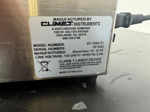 Climet CI-1054 100 LPM Portable Particle Counter for Cleanroom and Environmental Monitoring-cover