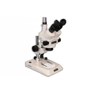 Meiji EMZ-5TR Trinocular Stereo Microscope with PLS-2 Pole LED Stand-cover