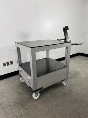 Large Laboratory Automation Table with Ergotron Computer Attachment for Workstation Integration-cover