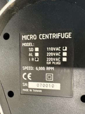 USA Scientific Microcentrifuge - 6,000 RPM Benchtop Centrifuge for Microtubes-cover