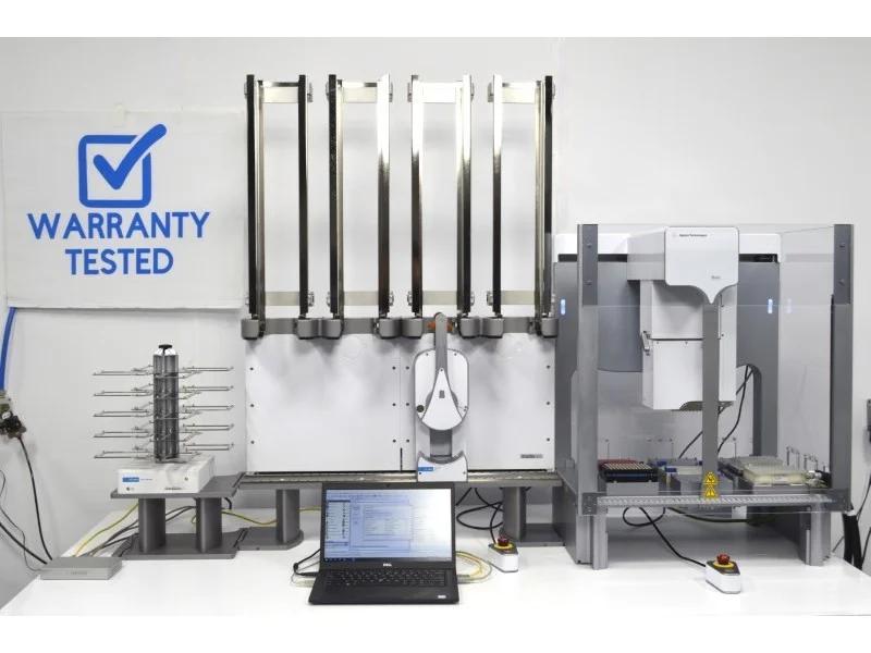 Agilent Bravo Automated Liquid Handling Platform with BenchCel Microplate Handler and Labware MiniHub