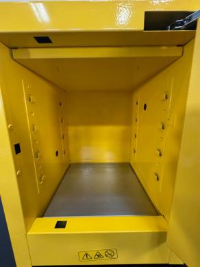 Uline H-2569-Y Flammable Liquid Storage Cabinet for Laboratory Safety-cover