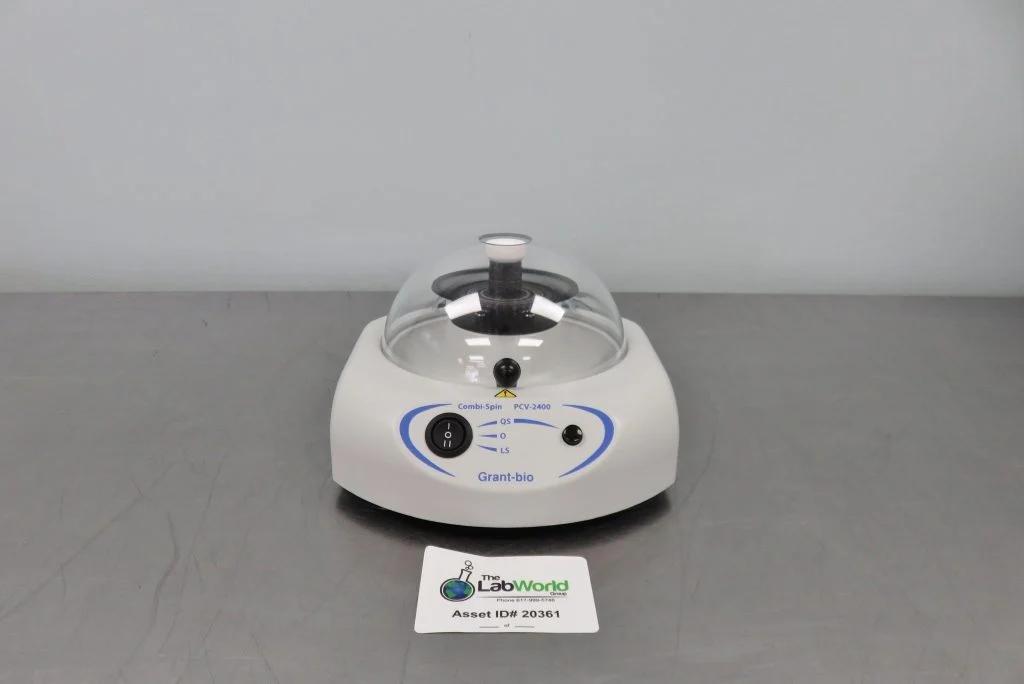 Grant Bio PCV-2400 Benchtop Mini Microcentrifuge with Integrated Tube Vortexer