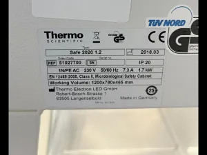 Thermo Scientific Safe 2020 1.2 MSC Class II Microbiological Safety Cabinet, 9 of 12