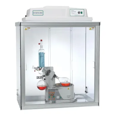 LabPartner 38” Wide Rotary Evaporator Enclosure with 4-inch Exhaust Connection