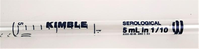 Kimble 37020-5 KIMAX-51 Reusable Class B Mohr Pipet - 5mL, 1/10 Graduation-cover