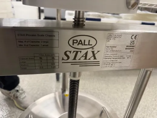 Pall STAX Process Scale Stainless Steel Filtration Chassis for Industrial Applications