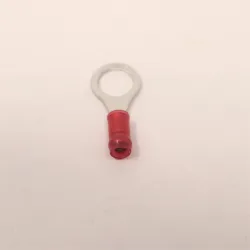 TE Connectivity PIDG Series 31895 Red Nylon-Insulated Ring Crimp Terminal M8 Stud, 7 of 8