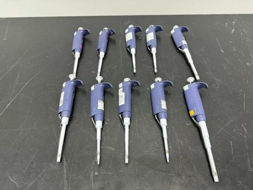 Rainin Pipet-Lite Single Channel Micropipettes - Set of 10 Precision Liquid Handling Instruments-cover