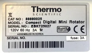 Thermo Scientific 88880025 Compact Digital Mini Rotator with PID Control, 8 of 8