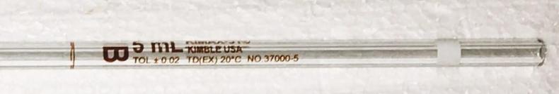 Kimble 37000-5 KIMAX Class B 5mL Volumetric Pipet-cover