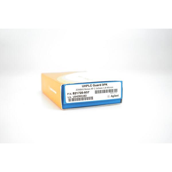 Agilent ZORBAX Bonus-RP UHPLC Guard Column, 1.8 µm, 2.1 mm ID, Part 821725-937