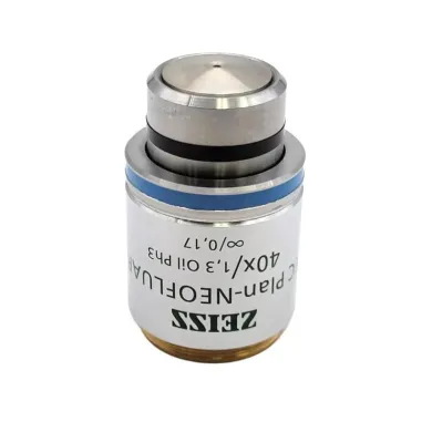 Zeiss EC Plan-Neofluar 40x Oil Immersion Phase Contrast Microscope Objective