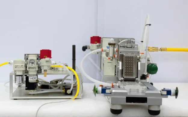 Thermo Custom Fixture Setup for Mesa Biotech Accula Cartridge Production