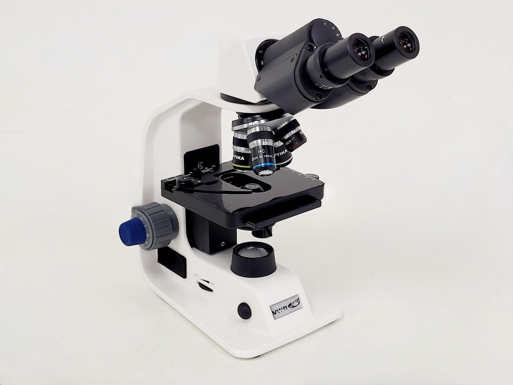 VWR BL124A Brightfield Microscope with 4 Optika Objectives