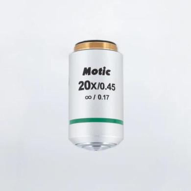 Motic Plan Achromatic Objective UC 20X/0.45 Infinity-Corrected with 0.8 mm Working Distance-cover