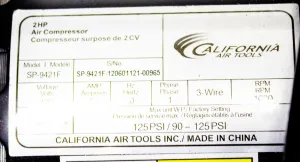 California Air Tools 20020AD Air Compressor with Ingersoll Rand D12IN Air Dryer Combo, 12 of 12