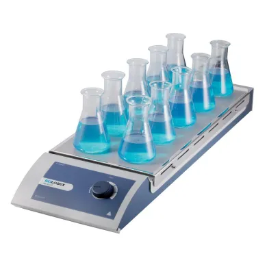 SCILOGEX SCI-S10 10-Place Analog Magnetic Stirrer with Brushless Motor, 15-1100 rpm