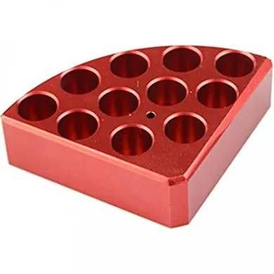 Scilogex Red Quarter Reaction Block, 11-Hole, 4 ml Capacity