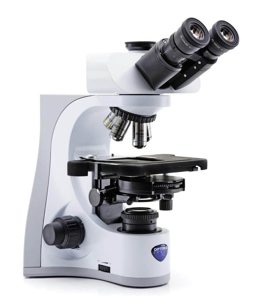 Optika B-510 Trinocular Phase Contrast Microscope with 1000x Magnification and IOS PLAN Optics