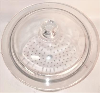 Corning PYREX 240mm ID Borosilicate Glass Desiccator with Coors Plate-cover