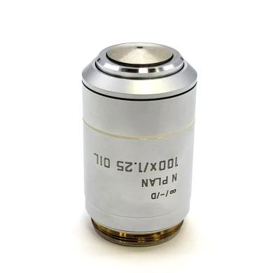 Leica N Plan 100x Oil Immersion Microscope Objective, ∞/-/D, M25 Thread-cover