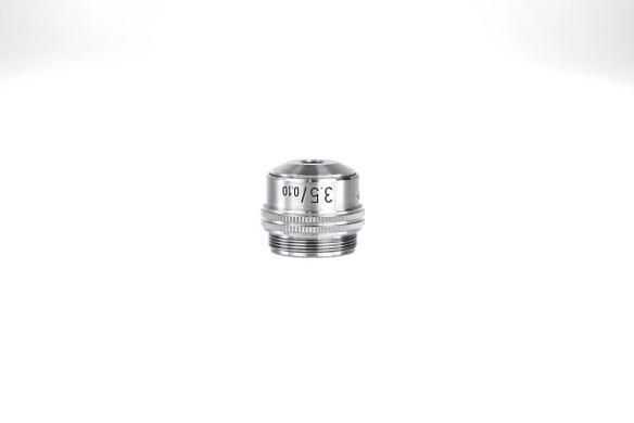 Leitz Wetzlar 3.5/0.10 DIN-RMS Microscope Objective-cover