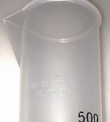 Nalgene 3662-0500 500mL Polypropylene Graduated Cylinder with Blue Base-cover