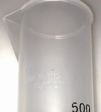 Nalgene 3662-0500 500mL Polypropylene Graduated Cylinder with Blue Base