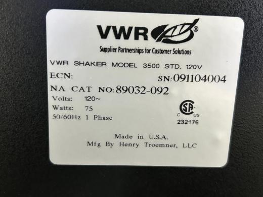 VWR Standard Analog Flat Platform Laboratory Shaker with Speed and Timer Control-cover