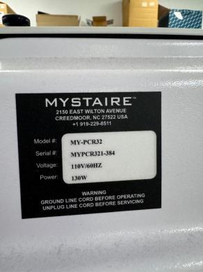 Mystaire MY-PCR32 PCR Prep Station with Contamination Control Enclosure-cover