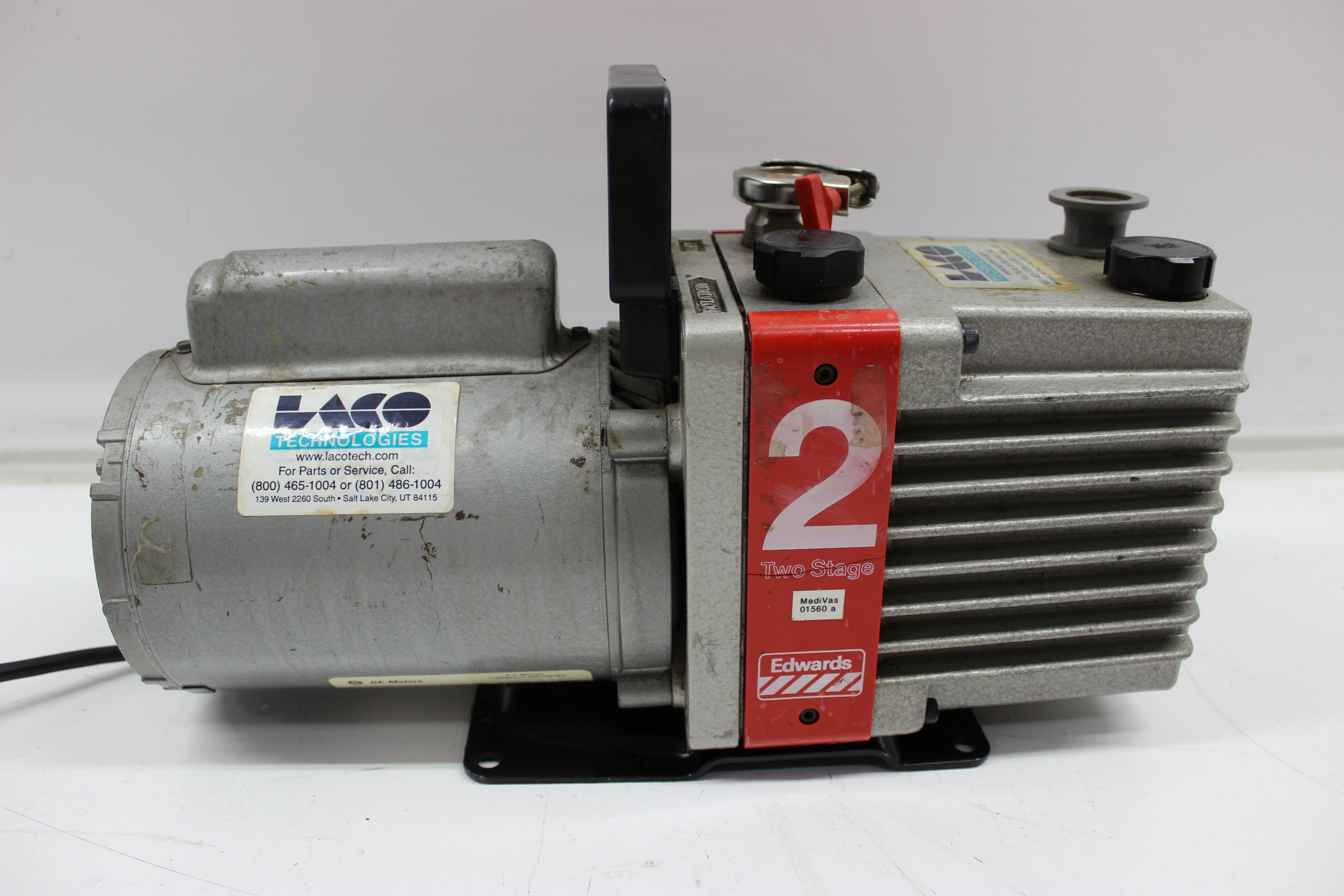 Edwards E2M2 2 Stage Rotary Vane Dual Stage Mechanical Vacuum Pump