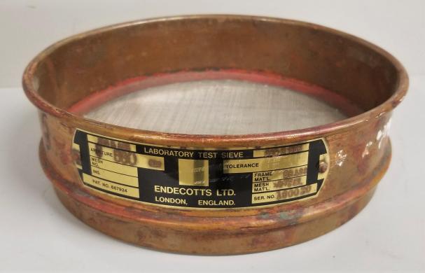 Endecotts #30 Brass-Stainless Steel 8" Laboratory Test Sieve with 560 µm Aperture-cover