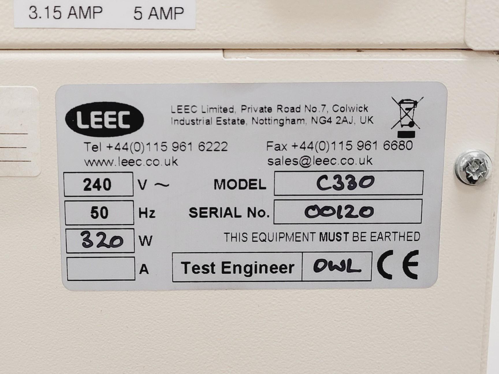 LEEC C330 Classic Laboratory Incubator for Controlled Environment Cell Culture