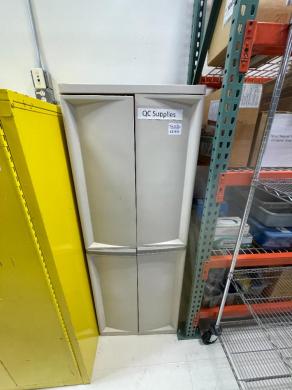Double-Door Plastic Storage Cabinet for Laboratory Organization-cover