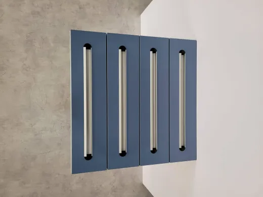 Interfurn 4-Drawer Blue Cabinet