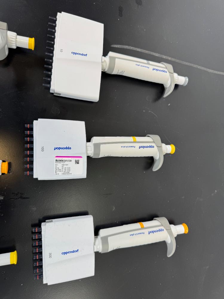 Eppendorf Research Plus Multichannel Manual Pipettes - Set of 6